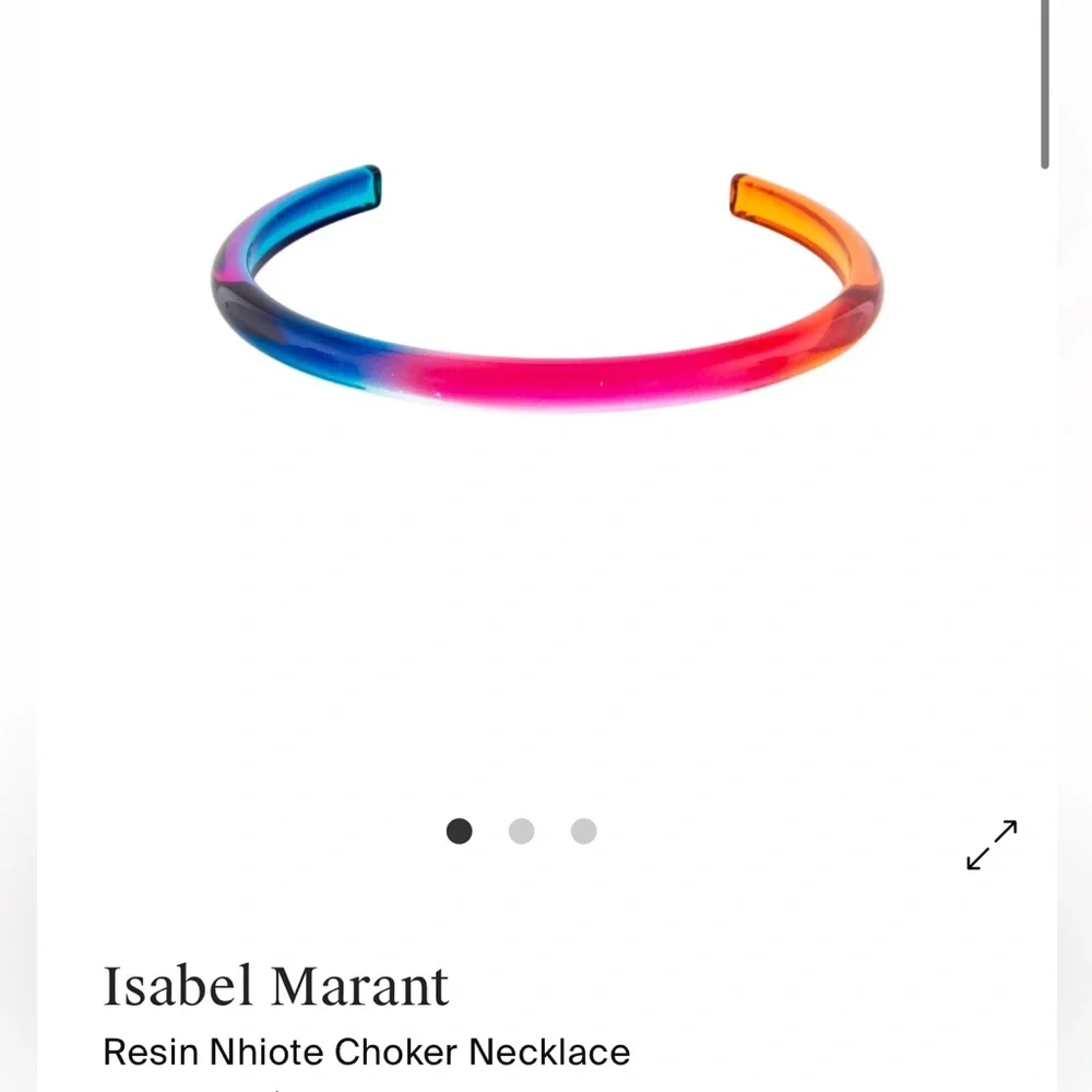 Isabel Marant Vibrant Resin Choker Necklace - Picture 1 of 3